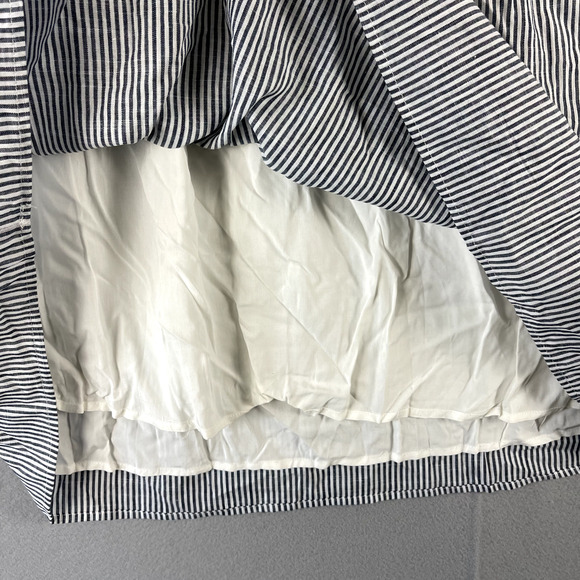 Savanna Jane Embroidered Tunic Top Women 1X Blue Floral Striped Boho Cottage NEW - Picture 6 of 16